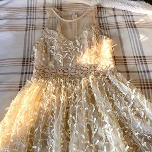 Size Small Rye brand special occasion dress, cream color